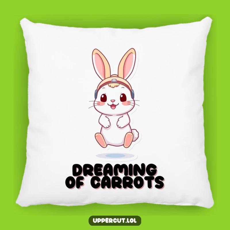 Funny Rabbit Boxer Pillow: Soft and Playful Cushion for a Laugh!