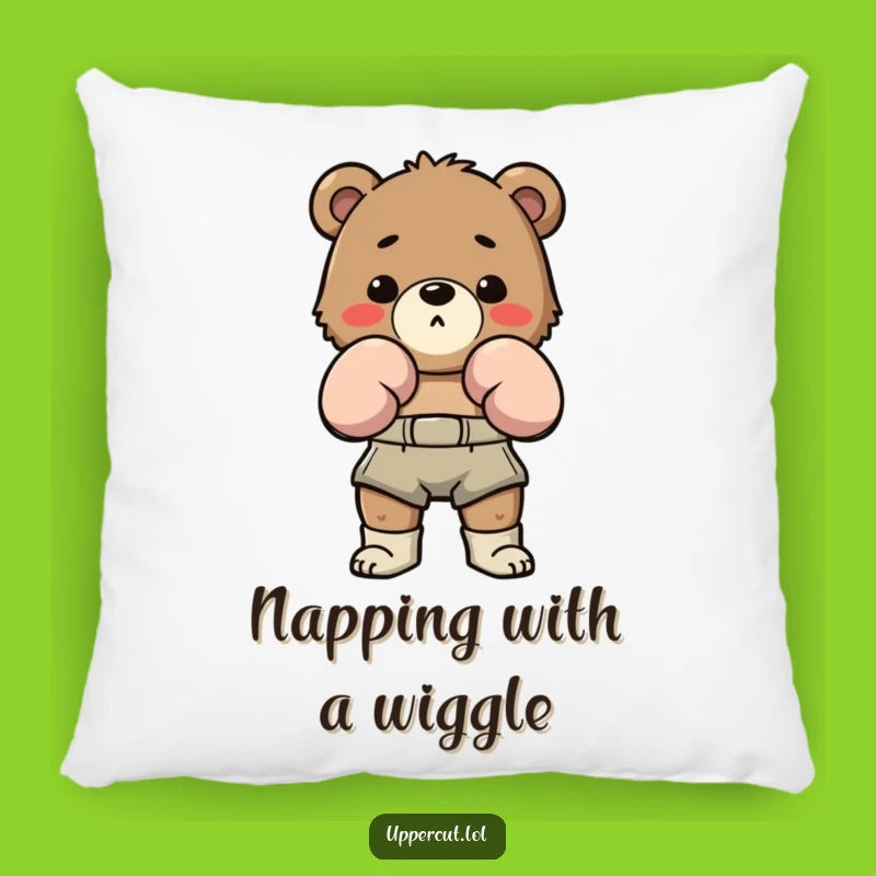 Funny Bear Boxing Pillow: Cozy Comfort for the Playful Fighter