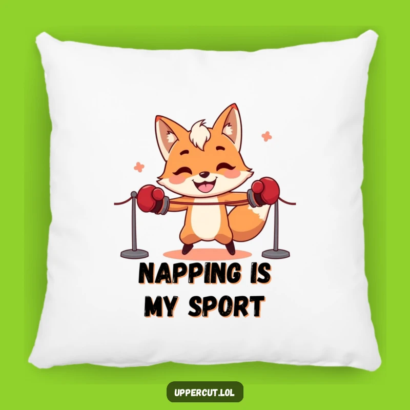 Funny Fox Boxer Pillow: Comfy and Hilarious Cushion for a Laugh!