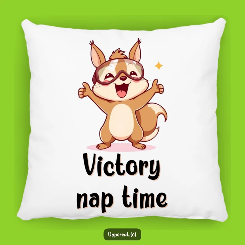 Funny Victory Squirrel Pillow: Comfy Headguard Dance Accent for a Cute Funny Gift