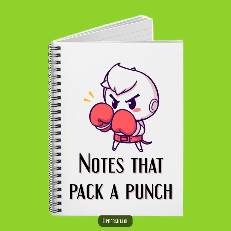 Funny Boxing Glove Punch Notebook: Jot Down Winning Strategies