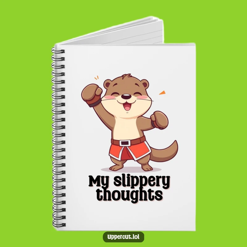 Funny Otter Boxing Notebook: Dodging Jab Journal Gift