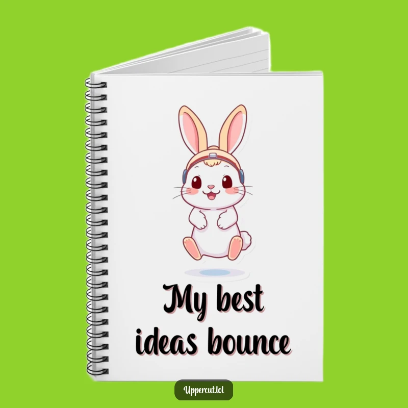 Funny Rabbit Boxer Notebook: Playful Journal for Energetic Ideas!