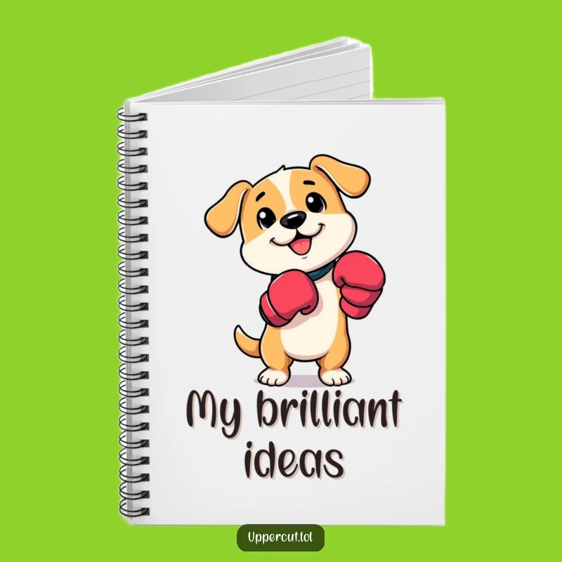 Funny Dog Boxer Notebook: Playful Paw Taps & Lined Pages for Funny Notes