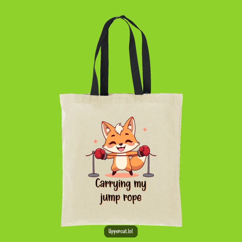 Funny Fox Boxer Tote Bag: Carry Your Laughs with this Hilarious Gift!